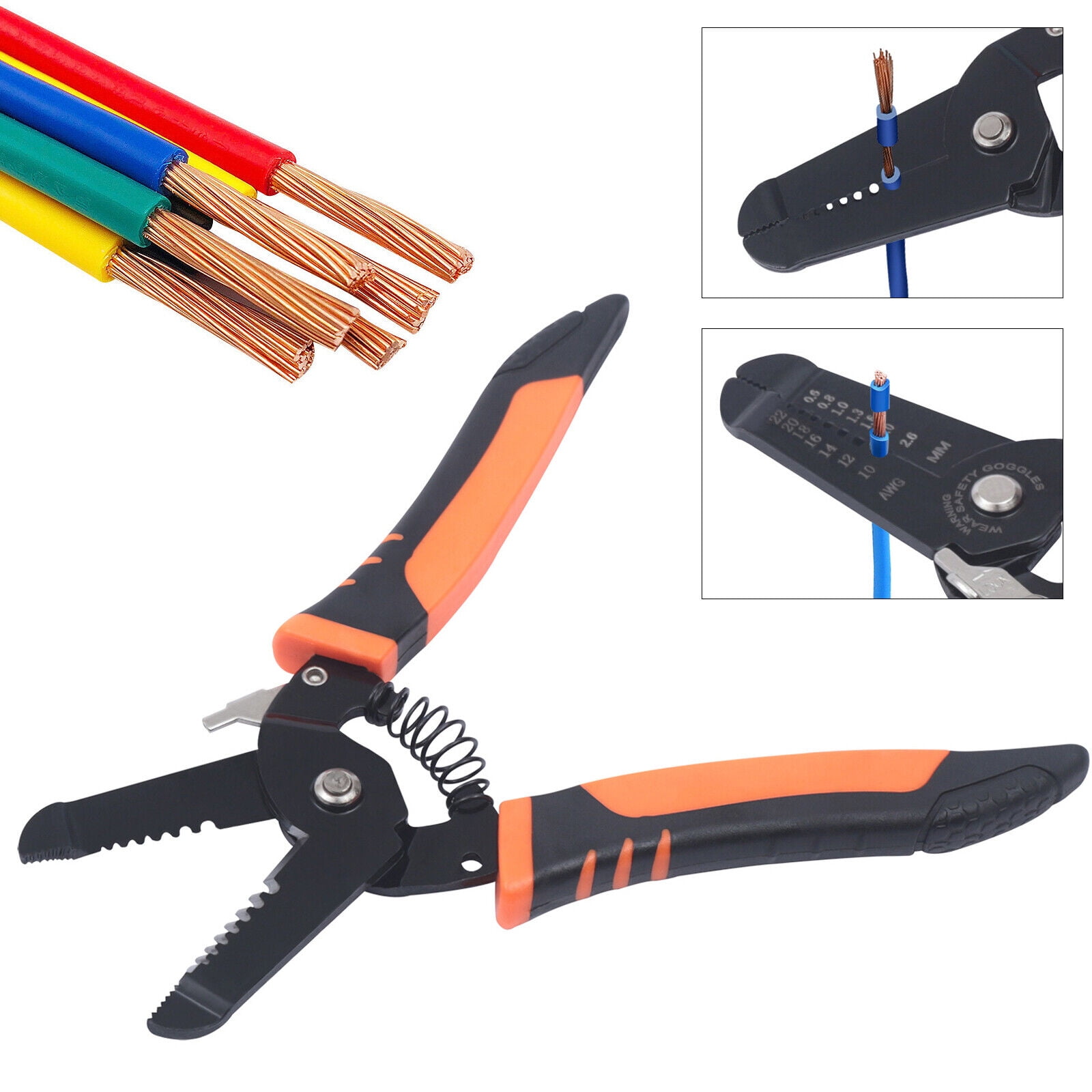 Manual Wire Strippers Wire/Cable Wire for Stripping Wire 10-22 AWG - Walmart.com