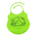 thumbnail image 1 of Baberos para niños pequeños para comer Baberos para bebés de silicona Cómodas y suaves para niños pequeños Baberos de alimentación Elefante_Verde Magideal Baberos para niños pequeños para comer, 1 of 7