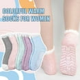 thumbnail image 3 of Fuzzy Socks, LOFIR Slipper Socks, Winter Warm Fleece Fluffy Socks 5 Pairs Gripper Socks for Women 6-10 , Soft Cozy Non Slip Socks Women Gifts, 3 of 9