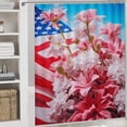thumbnail image 5 of Independence Day Of The United States Flag 4 Piece Shower Curtain Sets, with Non-Slip Rugs, Toilet Lid Cover And Bath Mat, for Bathroom Decor Set, 5 of 8