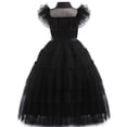 thumbnail image 3 of Vestido de malla para niñas, vestido largo para fiestas y actuaciones, vestido para niños, 3 of 4