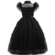 thumbnail image 4 of Addams-Disfraz de Cosplay para niña, vestido de malla de película, vestidos de fiesta para niña, Disfraces de Halloween, 4-12 años, 4 of 5
