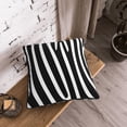 thumbnail image 3 of Velvet Decorative Throw Pillow Covers Set of 2, Soft Square Cushion Cover with Invisible Zipper Zebra Stripes Anima Printing, 18"x18", 3 of 7