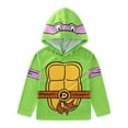 thumbnail image 2 of Nickelodeon Teenage Mutant Ninja Turtles TMNT Donatello Long Sleeve Hooded Shirt (Boys), Sizes 4-20, 2 of 7