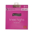 thumbnail image 2 of No nonsense Women's Base Knee Highs 2 Pair Pack Tan Plus size, 2 of 2