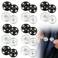 thumbnail image 1 of Jumpingount 24 Pieces Snap Button Portable Round Buttons Solid DIY Replacement Fastener Press Accessories Clothes Color Crafts Making Accesorios de disfraces, 1 of 6