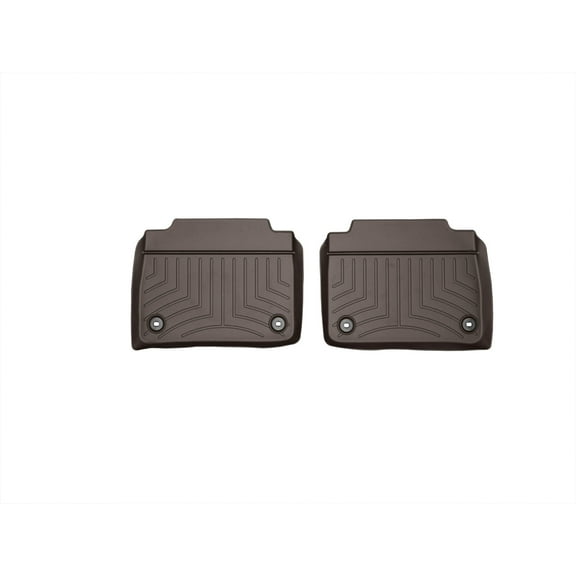 WeatherTech Custom Fit FloorLiners compatible with 2013-2017 Lexus LS - 2nd Row (2-Piece Liner), Cocoa