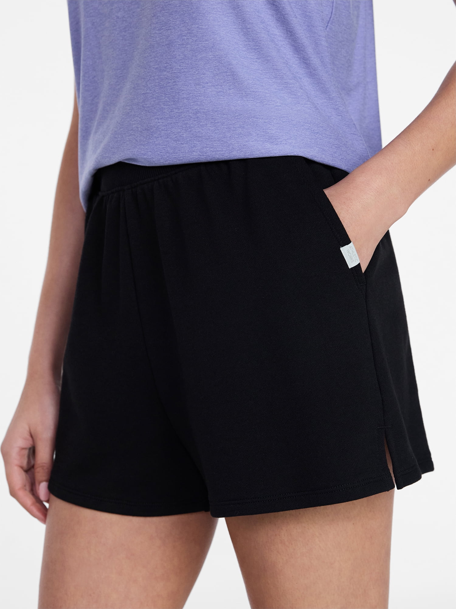 Athletic Works Women's French Terry Shorts, 3" Inseam, Sizes XS-XXXL