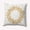 Yellow, variant on Simply Daisy Teal Colored Starfish Wreath Soft Spun Polyester Indoor/Outdoor Throw Pillow, 16" x 16"