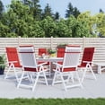 thumbnail image 1 of vidaXL Highback Chair Cushions 6 pcs Red Oxford Fabric, 1 of 5