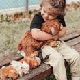 thumbnail image 6 of OUOZZZ 10.2" Highland Cow Stuffed Animal with 4 Babies inside, Cute Highland Cow Plush Toy Gift for Kids, 6 of 6