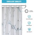 thumbnail image 3 of Extra Large Shower Curtain for Bathroom,Marble Shower Curtains, Waterproof & Anti-Rust Grommet (72x84 inch, Marine Blue), 3 of 6