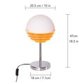 thumbnail image 5 of Sunset Orange Light Glass Acrylic Table Lamp - Modern glass lampshade dining table lamp, for dining rooms, bars, islands, balconies - Desktop lighting fixture, suitable for desks, dining tables, beds, 5 of 7