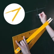 VERDANVERSE Yellow Plastic Math Compass for School Use, Drawing, Teaching Tool for Physics and Math