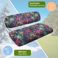 thumbnail image 6 of FUIALDOLG Golf Seat Covers for Cart Universal Fit Club Car Precedent Color Tropical Palm Trees Print Breathable Golf Cart Bench Seat Covers Washable Fashion Accessories, 6 of 8