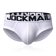 JOCKMAIL Men Briefs Men Underwear Comfortable Mesh Men's Sexy Briefs Breathable Mesh Underwear