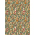 thumbnail image 1 of Ahgly Company Indoor Rectangle Patterned Sienna Brown Novelty Area Rugs, 3' x 5', 1 of 6