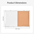 thumbnail image 3 of White Board & Bulletin Cork Board 35 x 24 Inch, Combination Dry Erase Whiteboard Magnetic with Aluminum Frame, 3 of 7