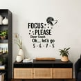 thumbnail image 2 of Focus Please Cheer Coach Ok Lets Go - Cheerleader Quote Vinyl Wall Sticker Art Decal Girls Boys Kids Room Design Bedroom Gym Athlete House Home Decor Wall Sticker Vinyl Decoration Size (28x30 inch), 2 of 3