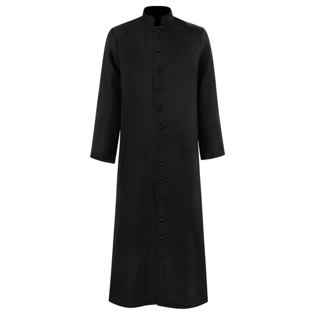 Gabardina Medieval renacentista para hombres, traje de clero, uniforme clórico, vestido de fiesta de Halloween