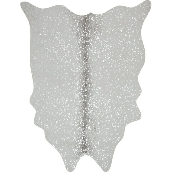 Loloi Bryce Faux Cowhide Stone / Silver Area Rug