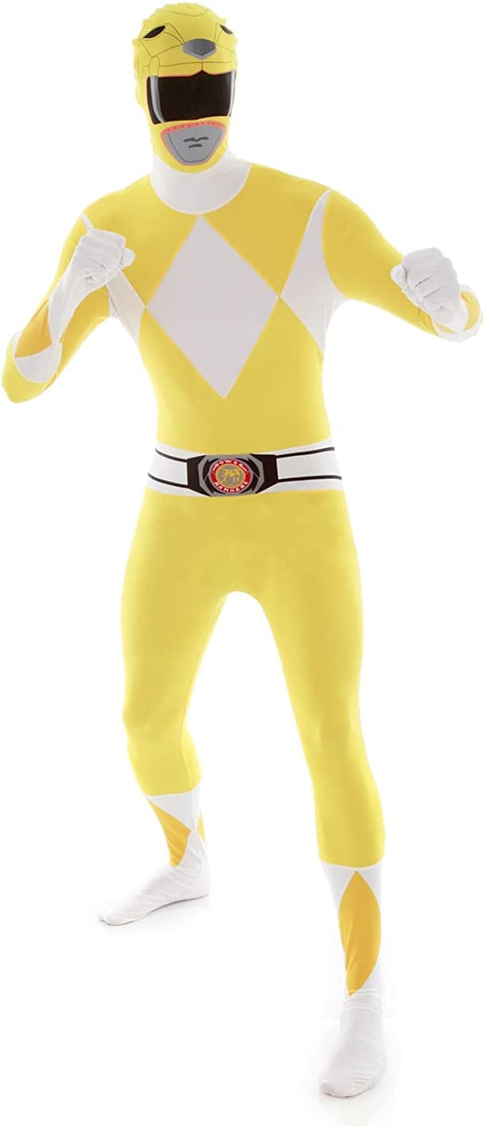 Adult Men's Yellow Power Ranger Morphsuit Costume