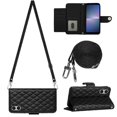 thumbnail image 1 of Crossbody Rhombic Texture PU Case For Sony Xperia 5 V, 1 of 5