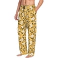 thumbnail image 2 of Uemuo Daisies Flowers Pattern Men's Wide Leg Palazzo Lounge Pants with Pockets Light Weight Loose Comfy Casual Pajama Pants-X-Large, 2 of 9