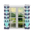 thumbnail image 3 of MYPOP Chevron Anchor Window Curtain Kitchen Curtain 26x39 inches (Two Piece), 3 of 3