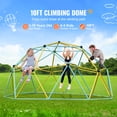 thumbnail image 2 of KFFKFF Geometric Climbing Structure, 10FT Dome with Climbing Grips, Supports up to 750LBS, Simple Setup, Ideal for Children Aged 3-10, Outdoor Play Equipment for Backyard Fun, 2 of 9