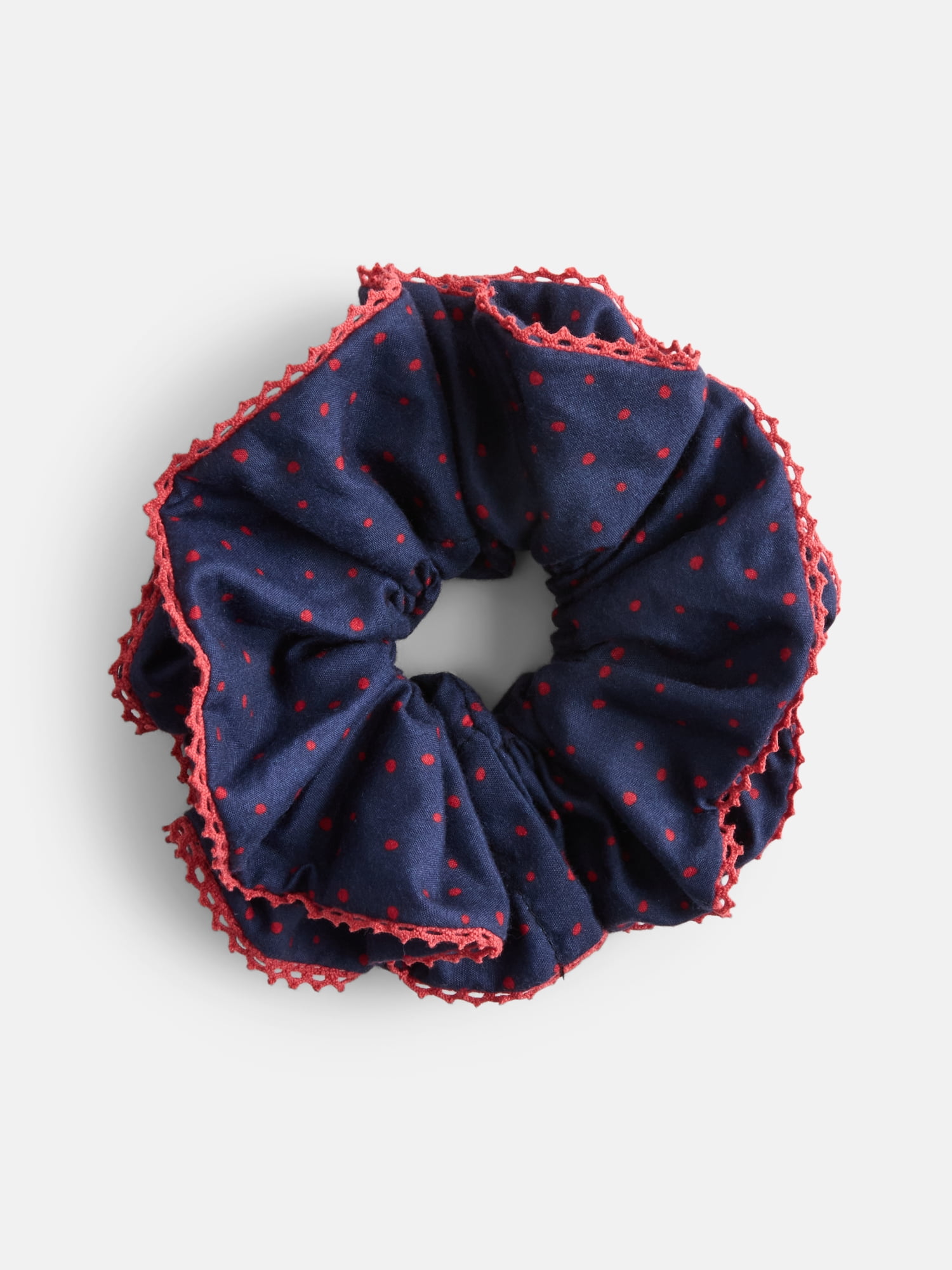 No Boundaries Quilted Pouch with Hair Scrunchie Set, 2-Piece, Women's, Navy Bear Fair Isle