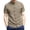 Khaki, variant on Men's Retro Mandarin Collar Chinese Frog Button Shirts Casual Short Sleeve Summer Polyester Slim Fit Tops Red