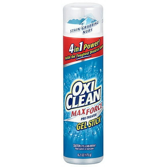 Oxi Clean 6.2 OZ 4 In 1 Power Gel Max Force Gel Stick 4 Types Of Stain, Each