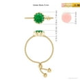thumbnail image 4 of Angara Natural 0.75 Ct. Emerald Solitaire Ring in 14K Yellow Gold for Women (Ring Size: 11.5), 4 of 9