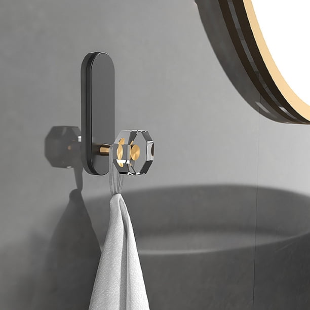 Xihbxyly Gancho de Acero Inoxidable, Elegante Gancho Adhesivo de Pared, Elegante Organizador de Baño, Diseño Compacto Que Ahorra Espacio, Perfecto para Abrigos, Bolsos y Toallas, para Uso Doméstico,