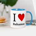 thumbnail image 3 of CafePress - I Love Bahamas Mug - 11 oz Ceramic Mug - Novelty Coffee Tea Cup, 3 of 4