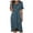 Navy, variant on vigerkar Spring Summer Chiffon Midi Dresses for Women 2025 Elegant Classy Wedding Guest Flowy Dress Red, 3XL