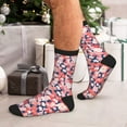 thumbnail image 7 of Pofeuu Japanese Cherry Blossoms Print Crew Socks, Adult Running Hiking Socks for Youth and Adult, 7 of 7