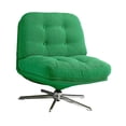 thumbnail image 4 of Silla de oficina Silla de trabajo para computadora Silla giratoria de pana con ruedas de 360 grados Silla para juegos para apartamento Muebles, 4 of 8