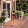 thumbnail image 4 of Safavieh Courtyard Kevin Floral Indoor/Outdoor Area Rug, Terracotta/Natural, 2' x 3'7", 4 of 15