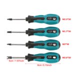 Greensen 4pcs U Fork Type Magnetic Screw Driver CRV Multifunctional Hand Tool Screwdriver  Set, U Screwdriver, U Fork Bits Screwdriver