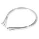 thumbnail image 2 of 10pcs Silver Stainless Steel Hair Clasp Bands for Women Elegant Headbands 7mm Wide 0.28 Inch, 2 of 2