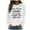 White, variant on Womens Hoodie Fall Winter Relaxed Fit Crew Neck Long Sleeve Bubble Drop Shoulder Graphic Leisure Cotton Sweatshirt(Black,XXXL)