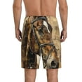 thumbnail image 6 of KLL Musical Horse Vintage Collage for Men's 1-Pack Shorts,Sleep Pajama Shorts for Men Soft Pj Shorts Men's Pajama Bottoms Sleepwear -4X-Large, 6 of 7