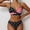 #414-Black, variant on Women's High Waist Color Block Sports Bikini Set with Underwire Padded Hard Cup for Beach Swimming and Water Activities