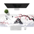 thumbnail image 2 of XXL Large Gaming Laptop Anime Mouse Pad,Japanese Cherry Blossom White Game pad, Big Desk Pads PC Keyboard Waterproof and Non-Slip 35.4 x 15.7 inches Rubber Table Mat (Cherry Blossom, 40cm x 90cm), 2 of 6