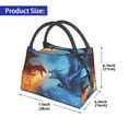 thumbnail image 2 of Honeii Red And Blue Fire Dragon A Print Cooler Bag Insulated, Large Leakproof Soft Sided Portable Cooler Bag,Lunch Box Lunch Bag, 2 of 6