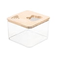 thumbnail image 1 of Caja de baño de arena para hámster, decoración de hábitat, contenedor de arena extraíble, ducha de baño de arena cuadrado, 1 of 9