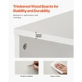 thumbnail image 6 of White Wooden 5-Tier Bookshelf, 68" Floor Standing Open Bookcase Organizer for Display and Storage in Bedroom, Living Room, 6 of 11