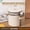 Soft White, variant on Large Capacity 304SS Coffee Bean Container with Freshness Valve, Date Dial,One-Way Air Valve,Metallic Silver,50 fl oz
